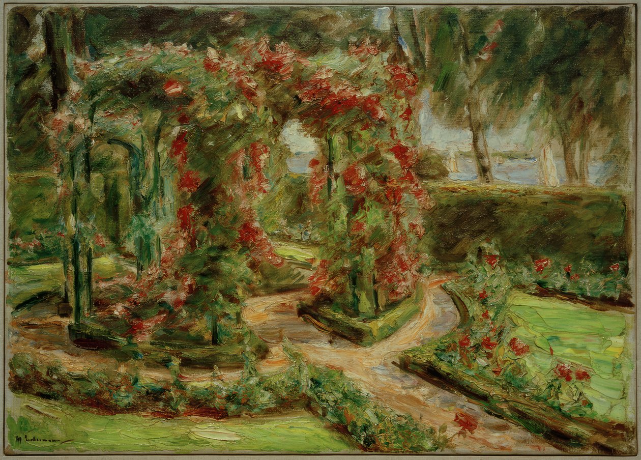 O jardim de rosas em Wannsee de Max Liebermann