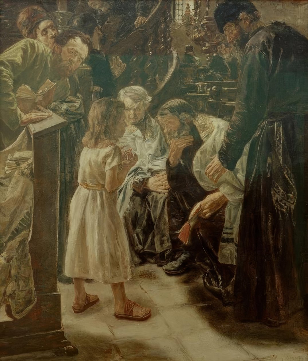 Jesus de doze anos no templo de Max Liebermann