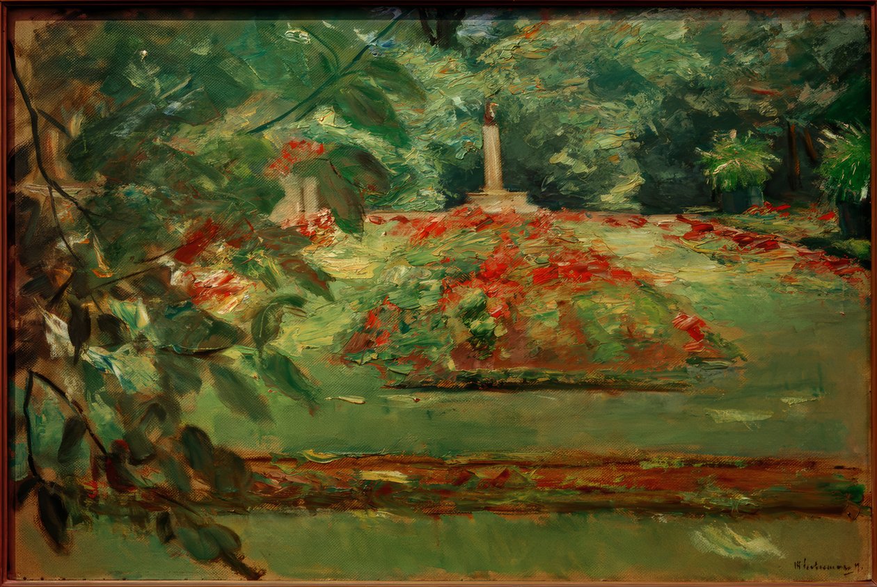 O terraço de flores no Wannseegarten ao norte de Max Liebermann