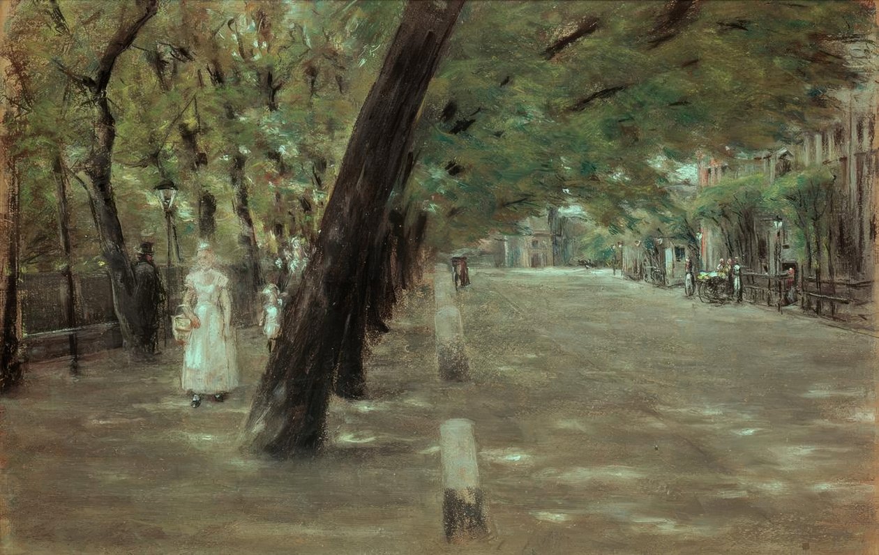 A avenida da igreja em St. Georg, Hamburgo de Max Liebermann
