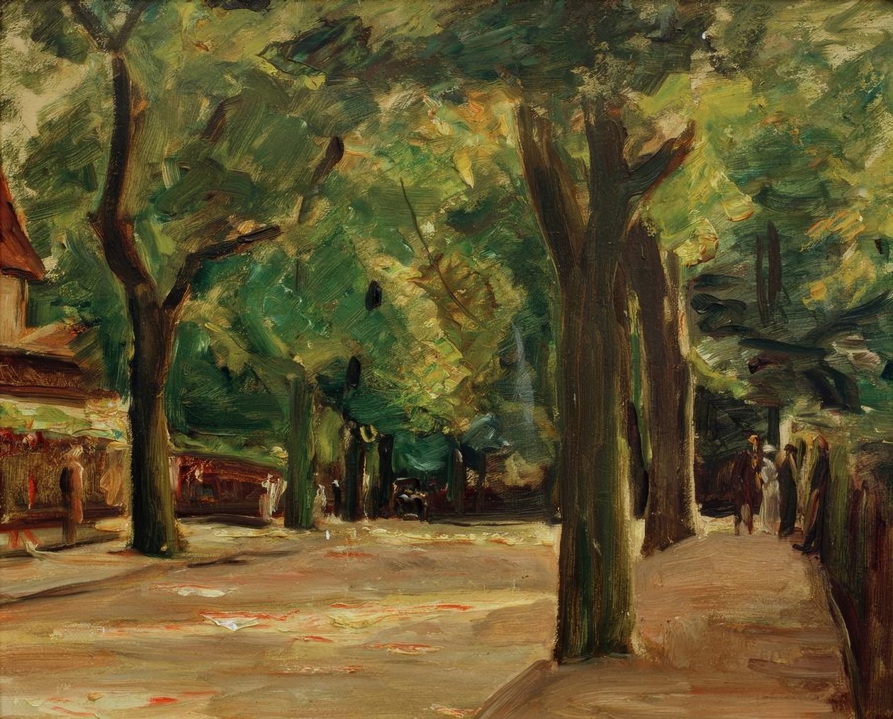 A grande estrada do lago em Wannsee de Max Liebermann
