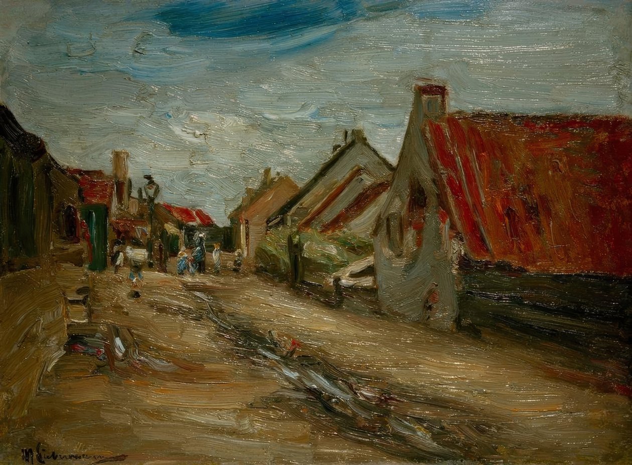Rua da vila na Holanda de Max Liebermann