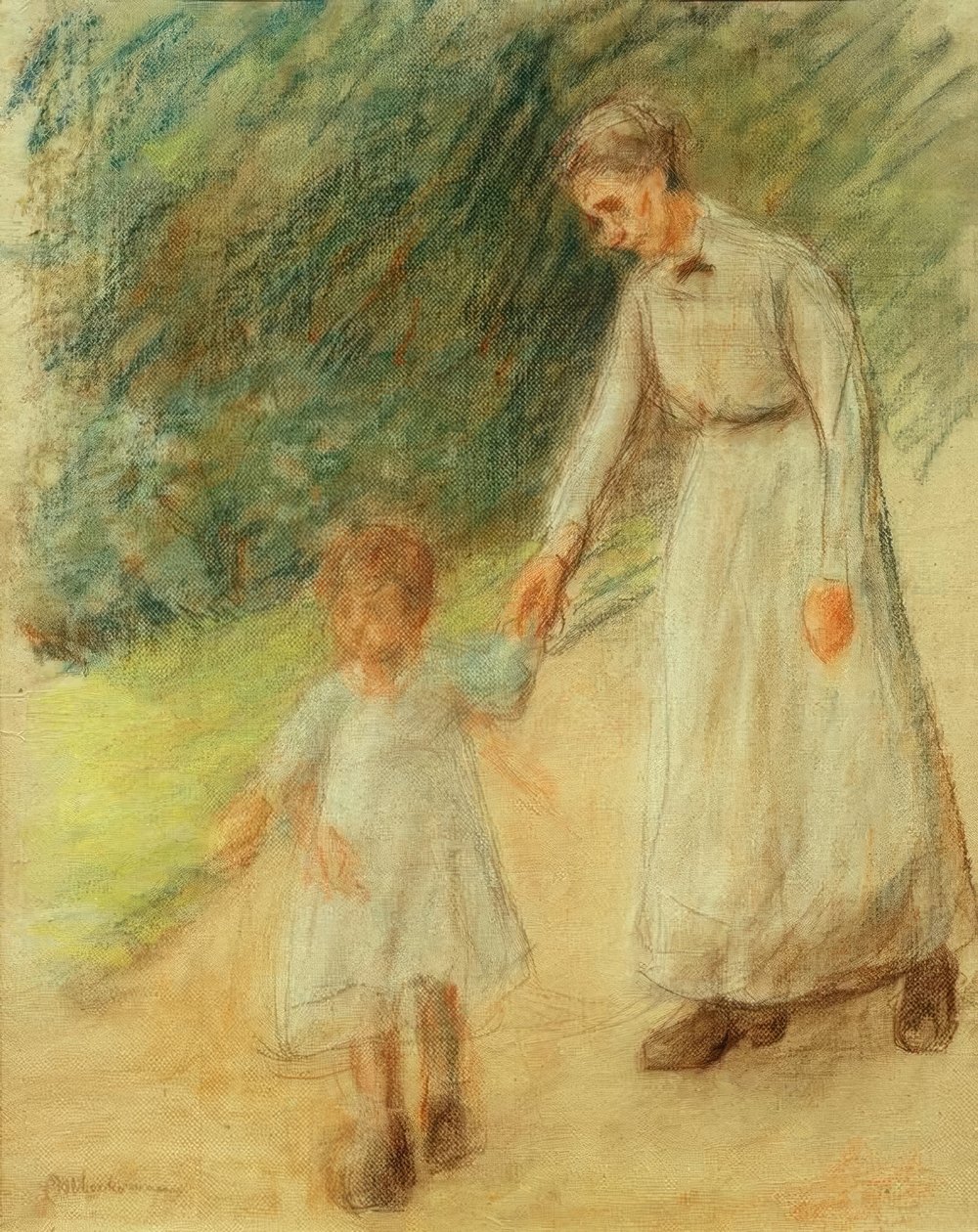 Neta com babá de Max Liebermann