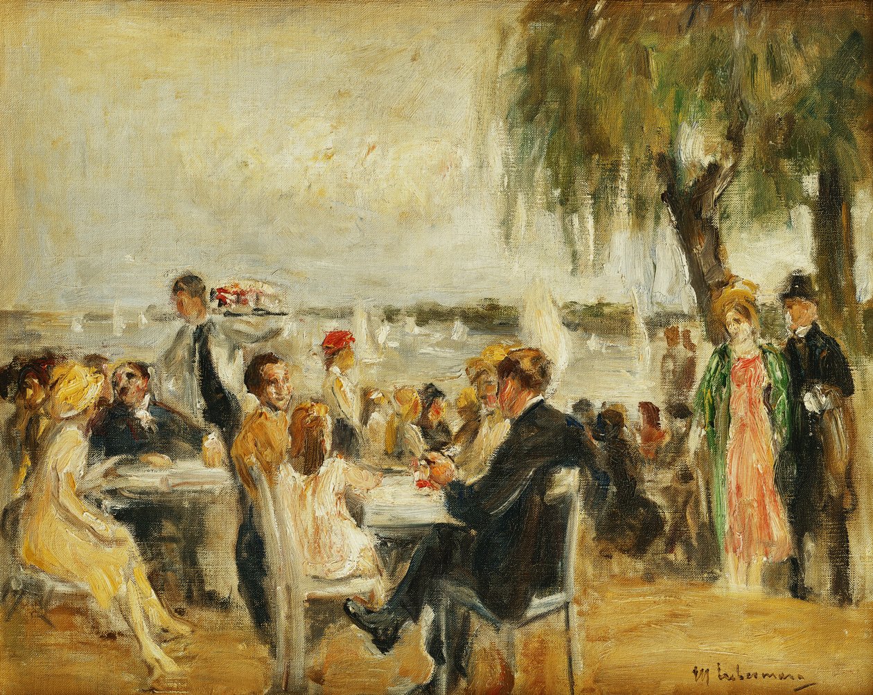 Jardim Café no Elba, 1902 de Max Liebermann