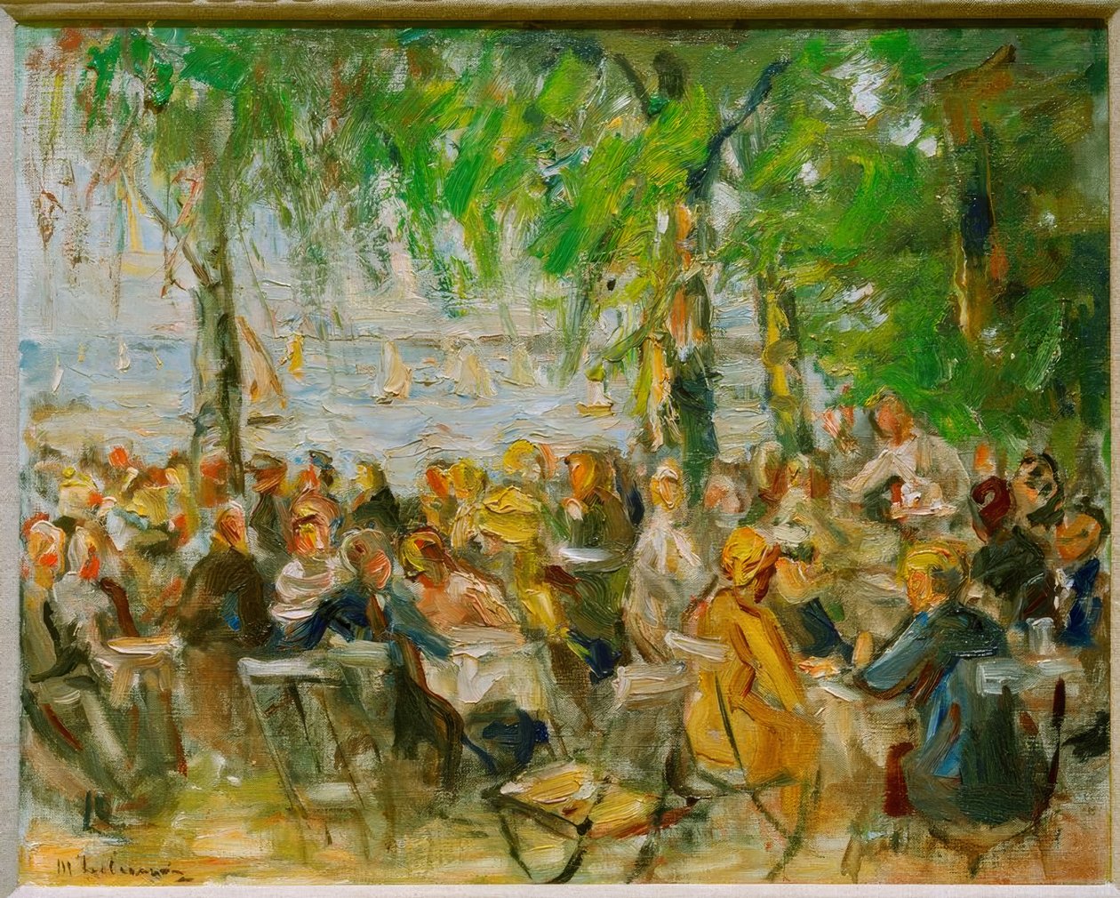 Restaurante de jardim no Havel de Max Liebermann