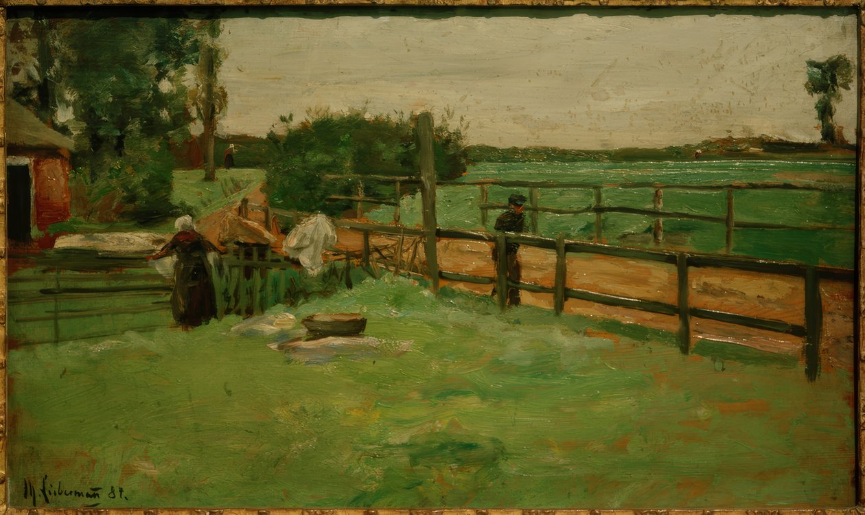 Herdade na rua da vila - O alvejante de Max Liebermann
