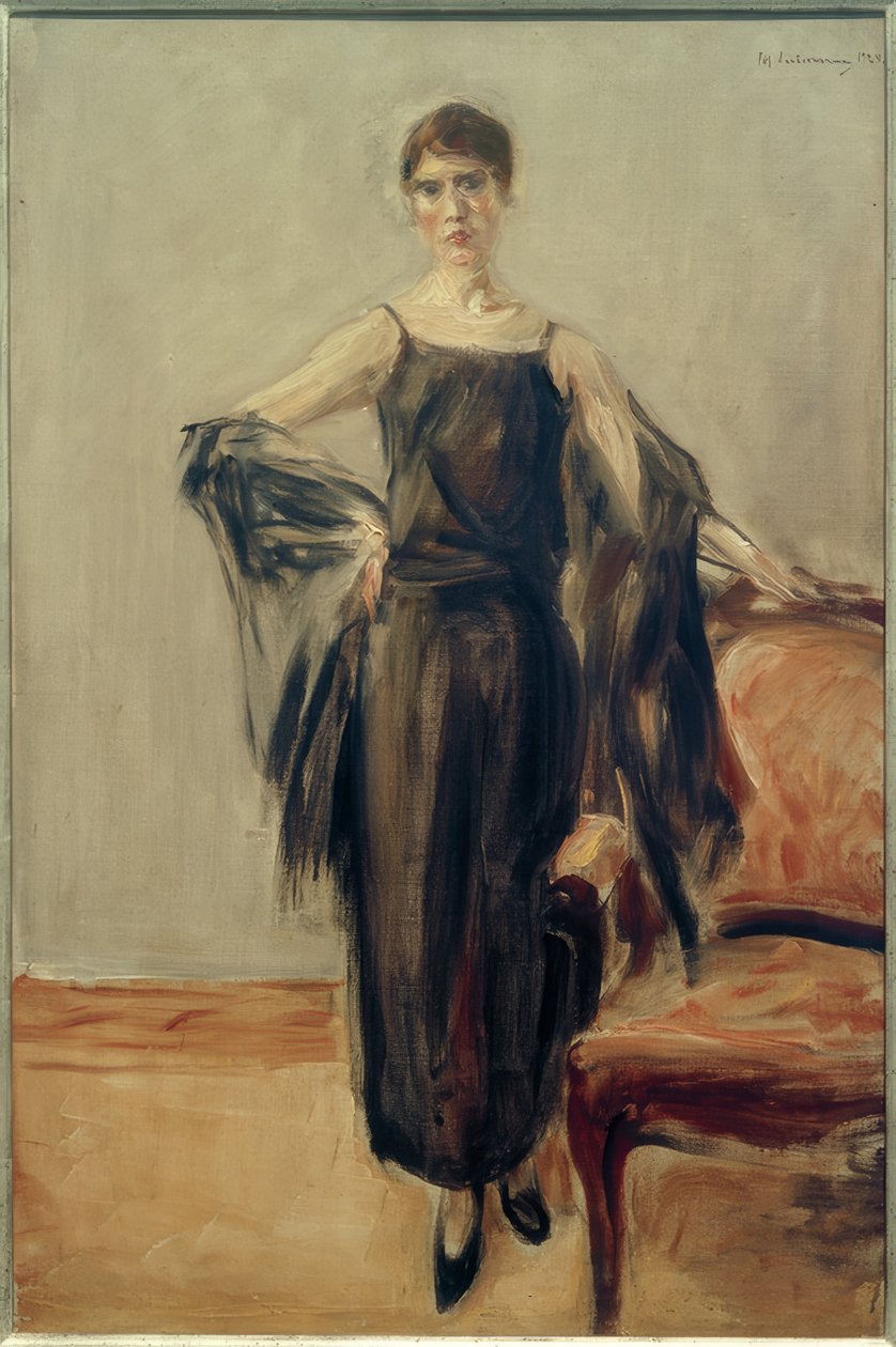 Genia Levine, de pé de Max Liebermann