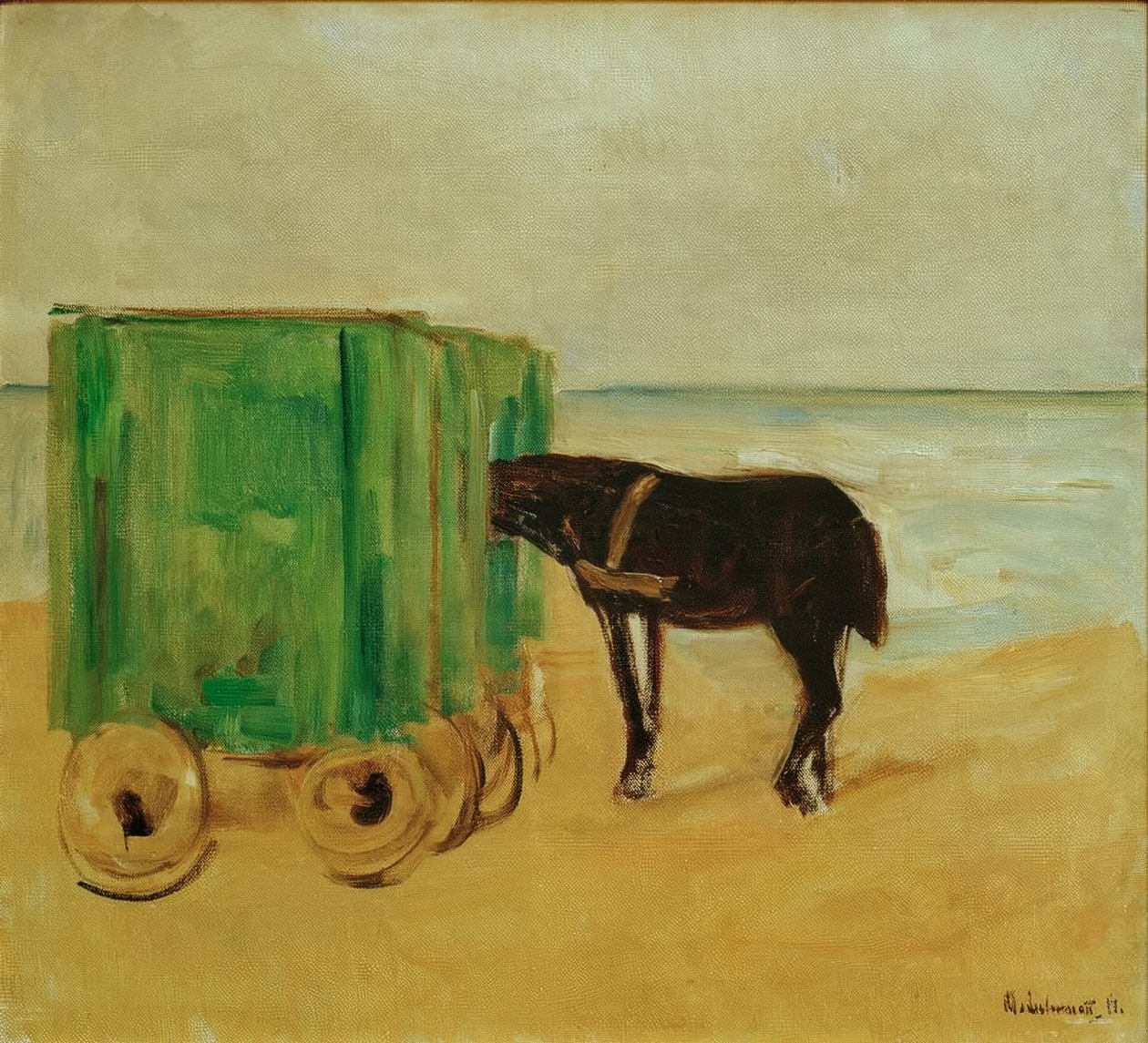 Carro de banho verde de Max Liebermann
