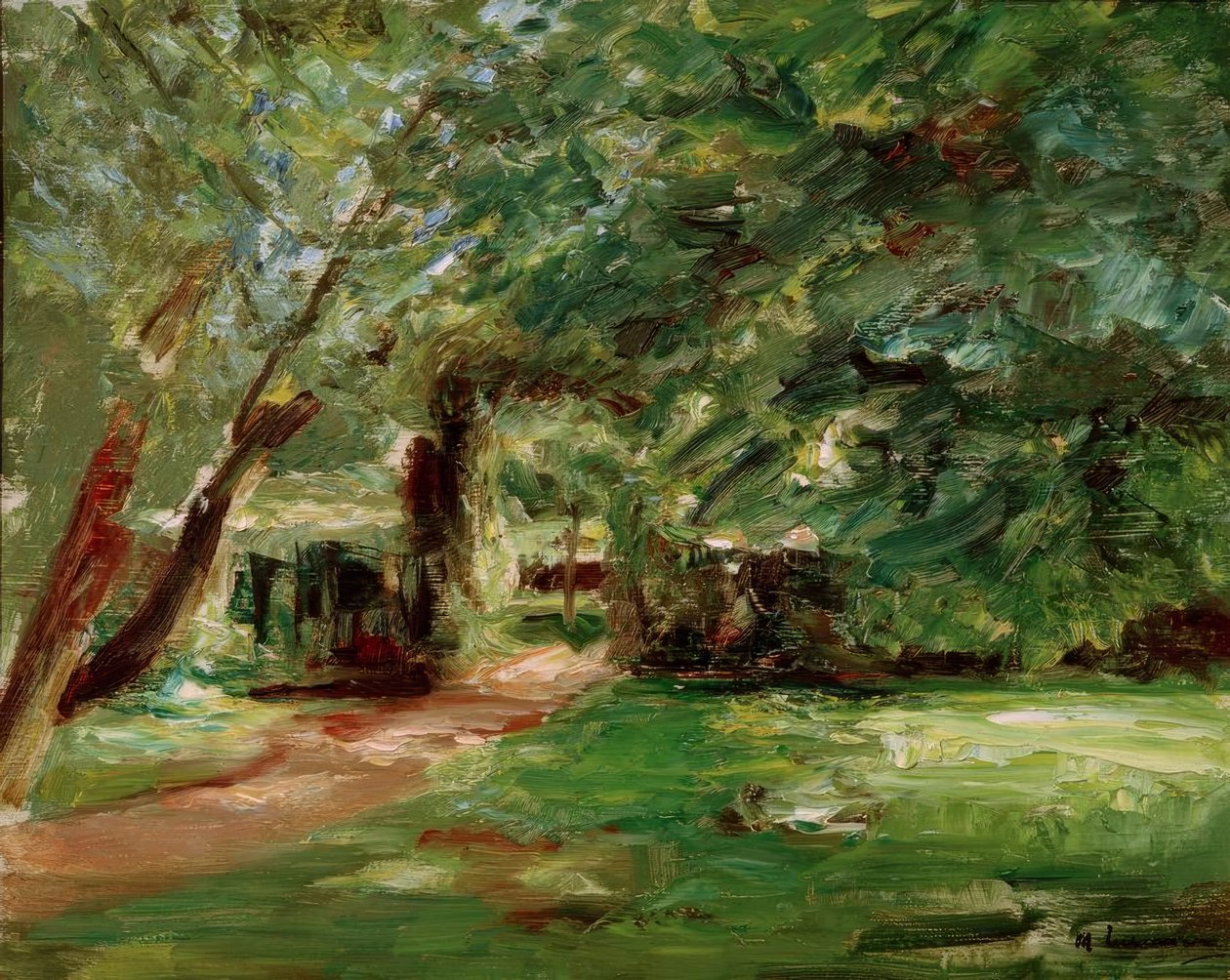 Jardim de hedge em Wannsee de Max Liebermann