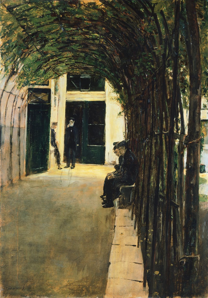 Casa da velha Amsterdão de Max Liebermann