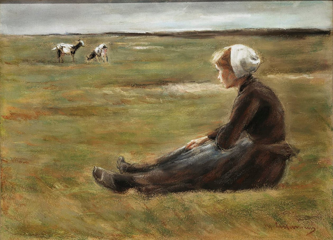No campo, c1890. de Max Liebermann