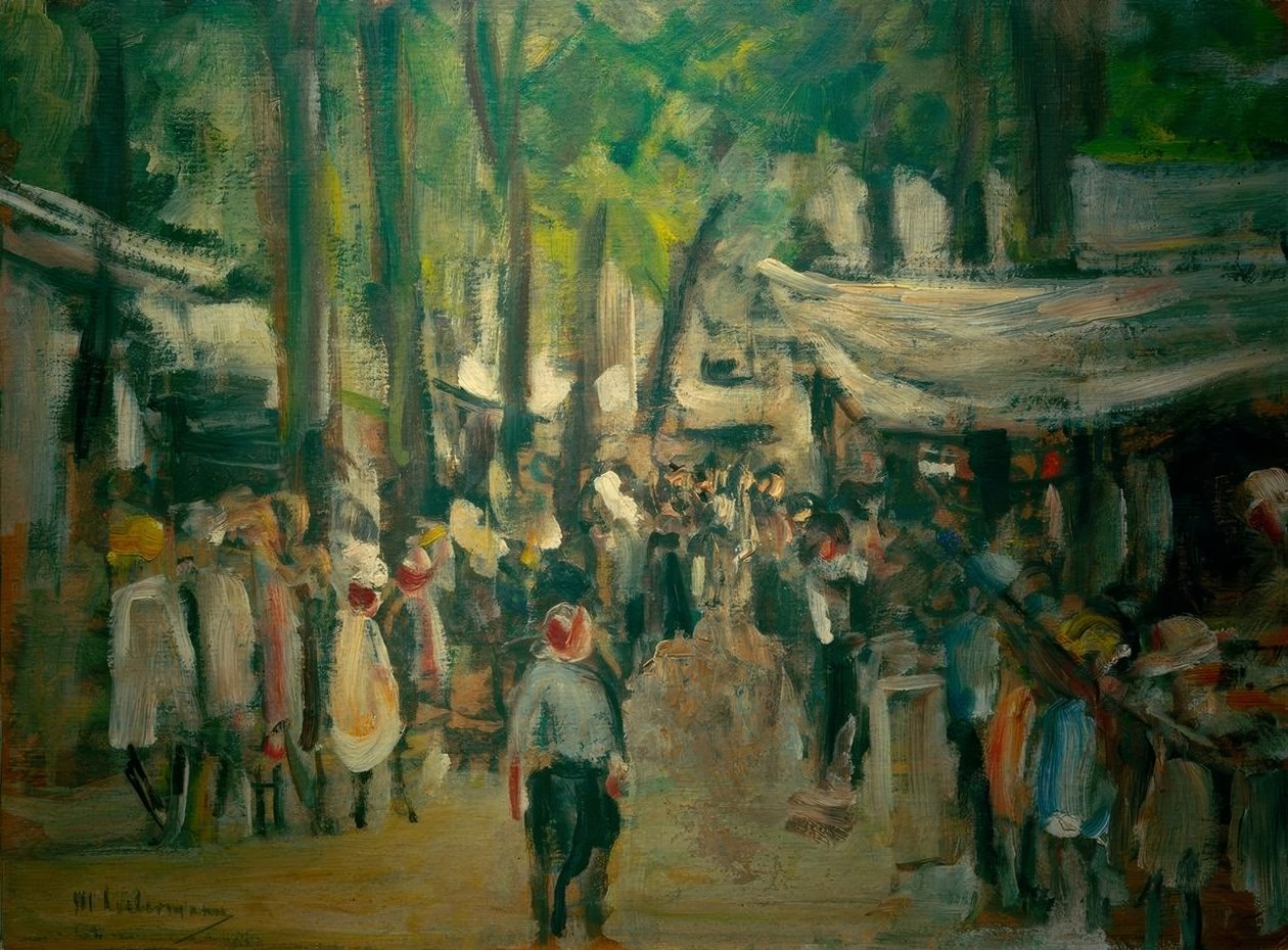 Feira em Noordwijk - estudo de Max Liebermann