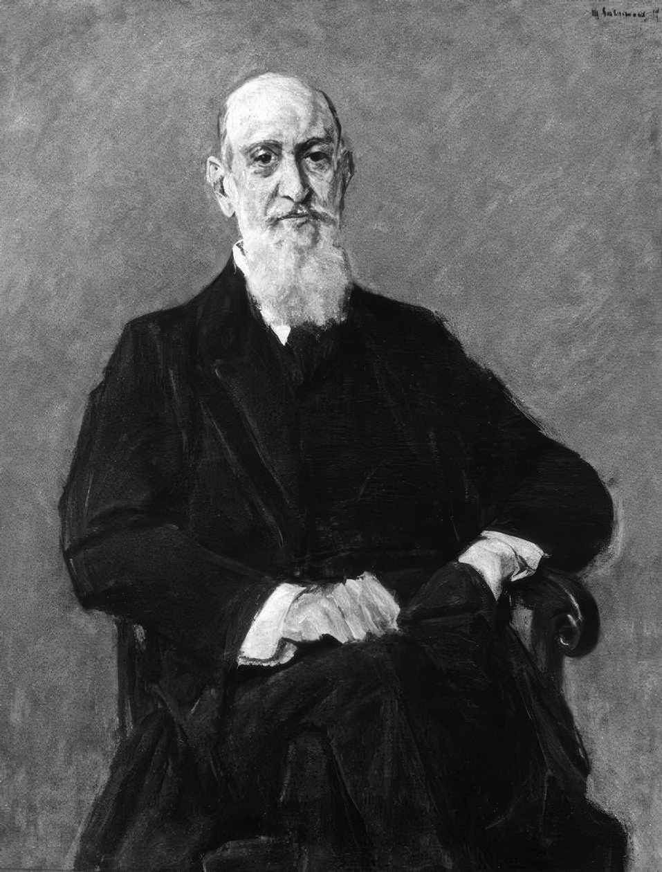 James Israel, Retrato, Gem. M.Liebermann de Max Liebermann