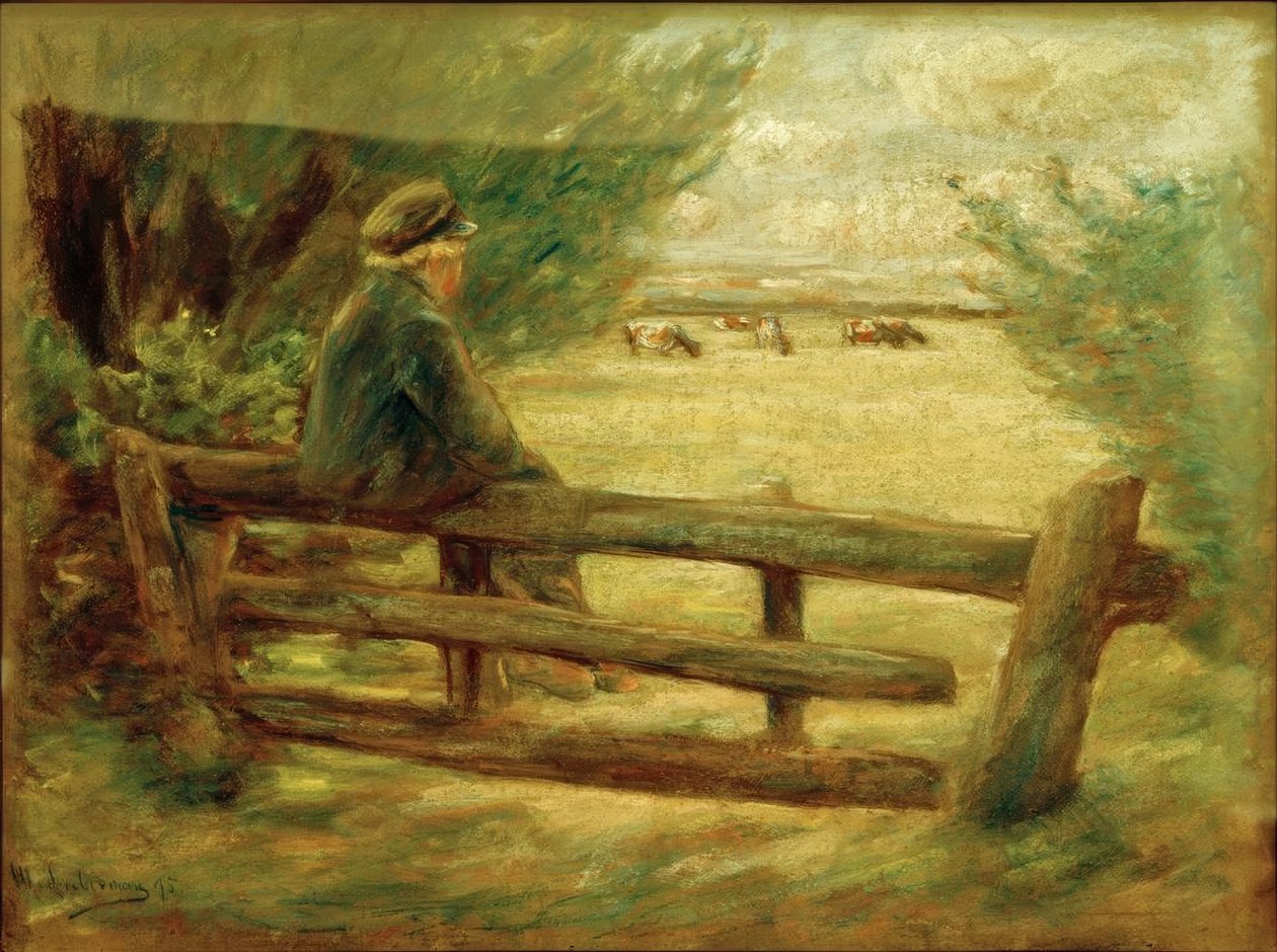 Menino com vacas de Max Liebermann