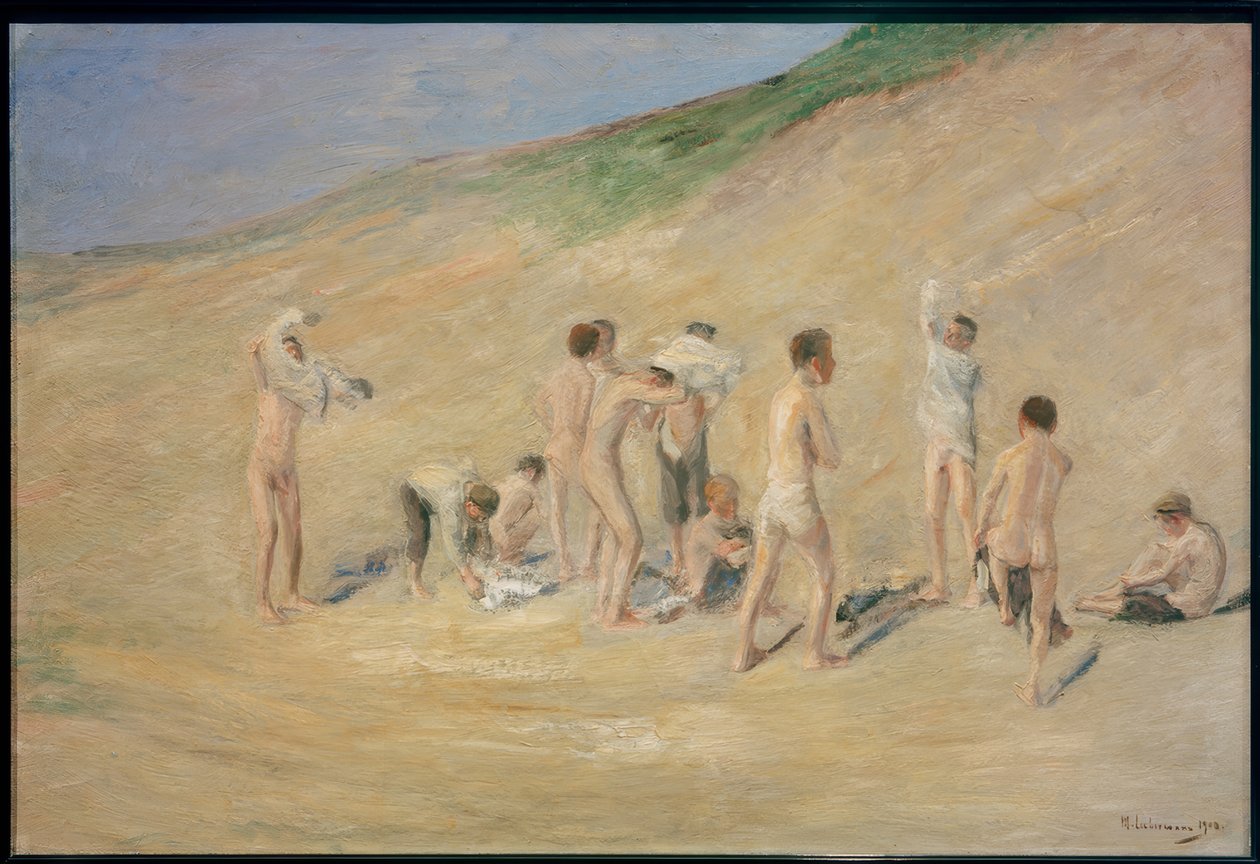 Meninos após o banho de Max Liebermann