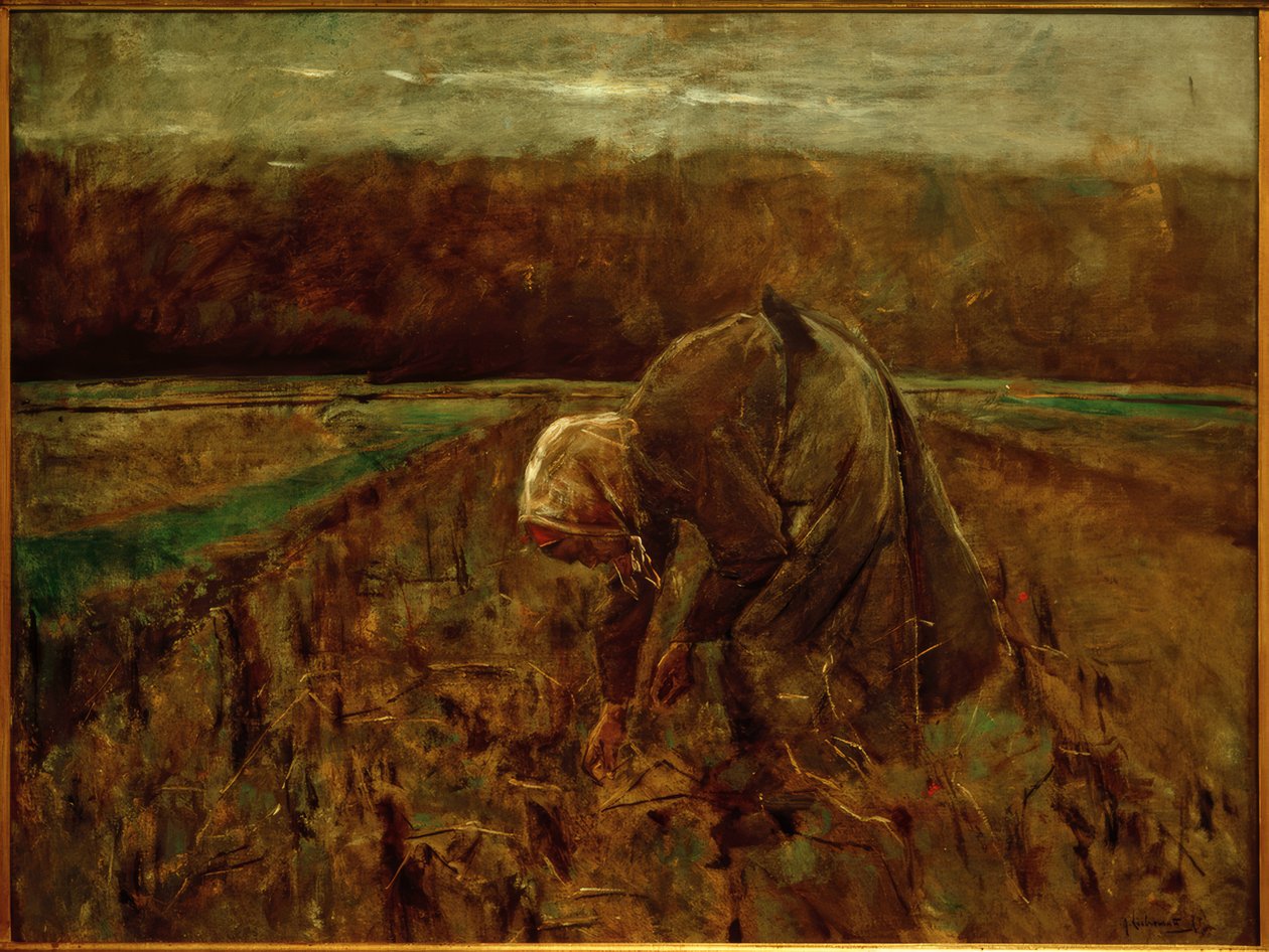 coletor de batata de Max Liebermann
