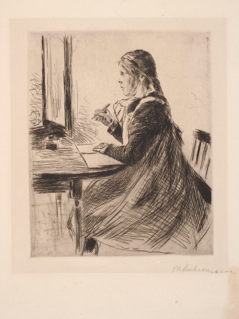 Retrato infantil, retrato de Marie, a filhinha do conselheiro privado Bode de Max Liebermann