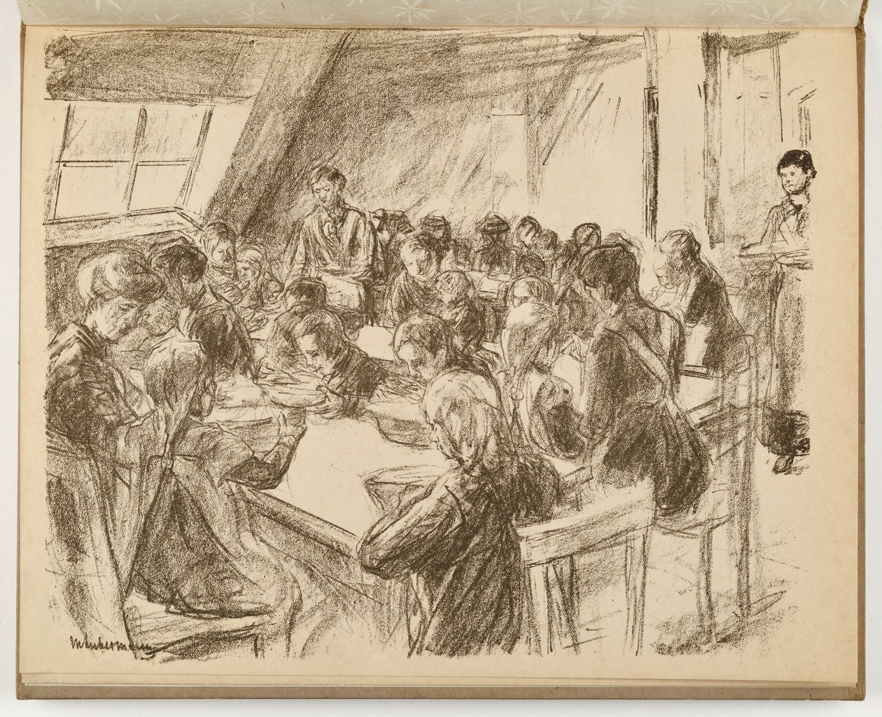 Cozinha popular infantil (ilustração de: Arte e artistas XIII, 6) de Max Liebermann