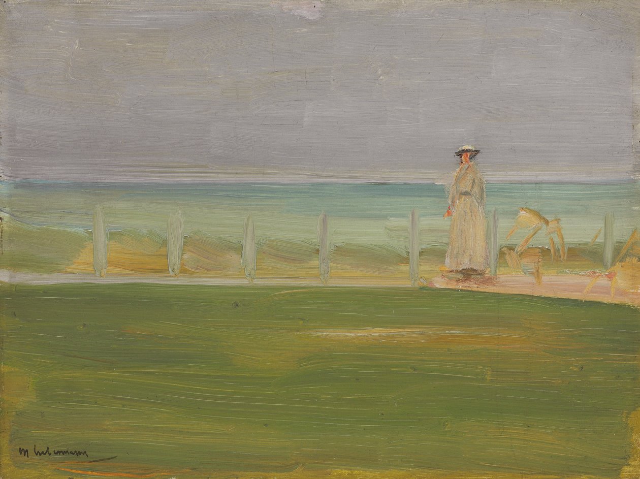 Senhora na praia, 1901 de Max Liebermann