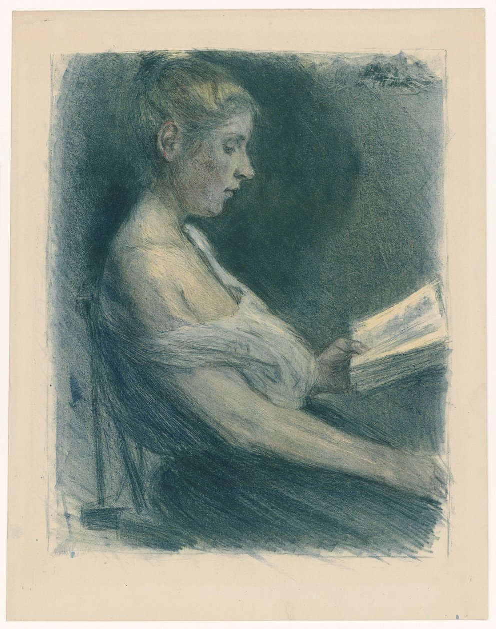 Rapariga a ler de Max Liebermann
