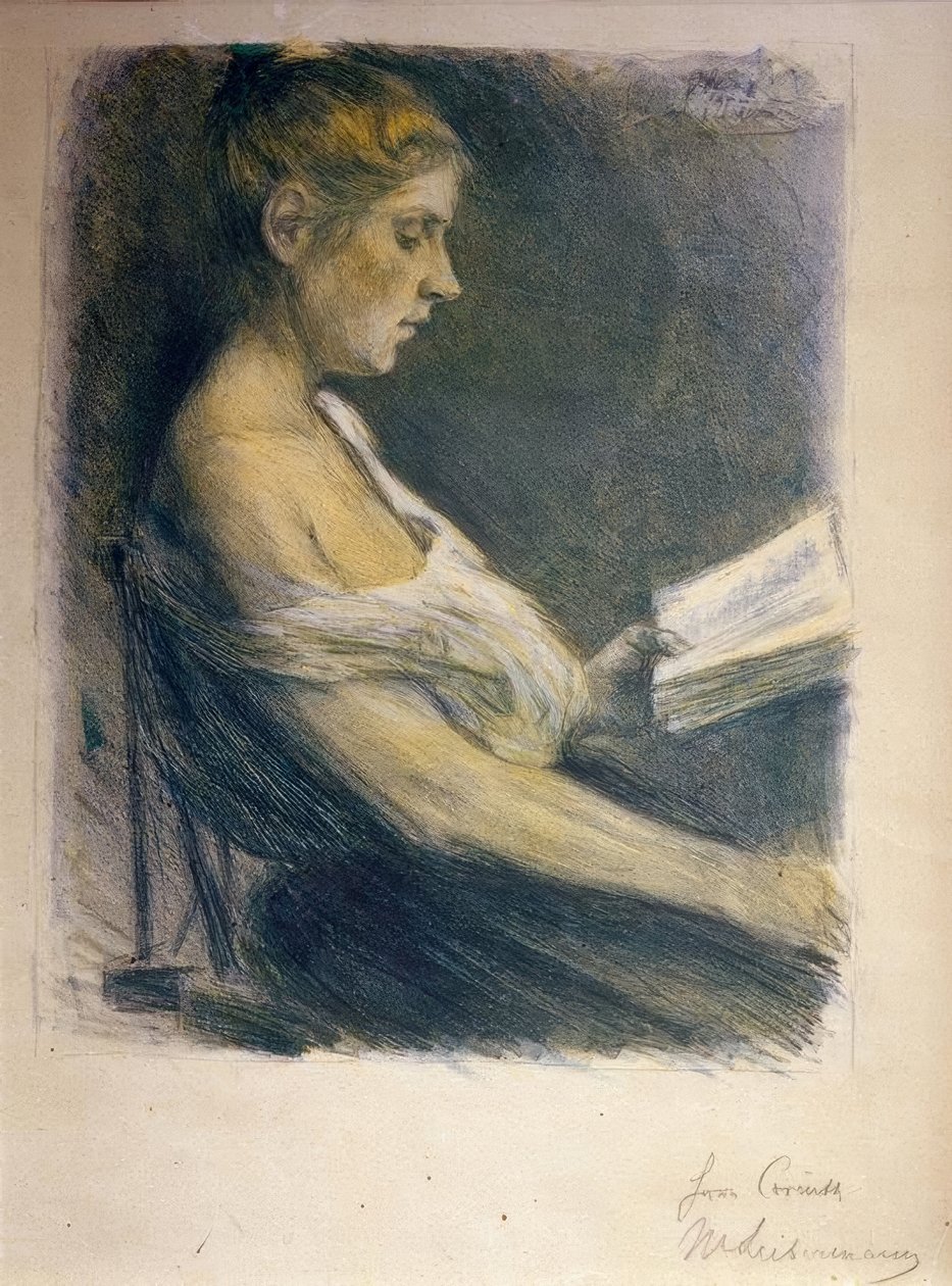 Menina leitura de Max Liebermann