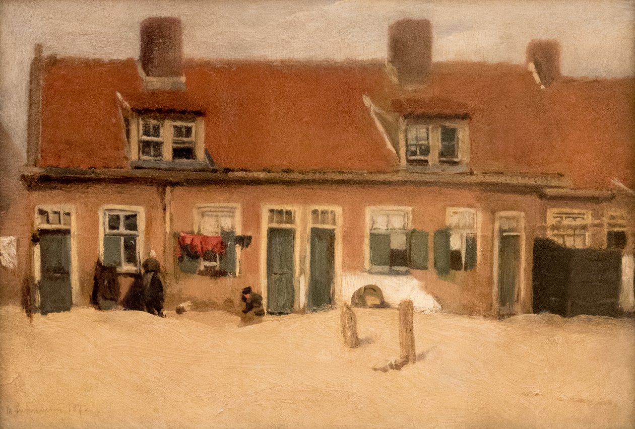 Max Liebermann, Casas antigas em Scheveningen, 1897, MGS-20160312-001 de Max Liebermann