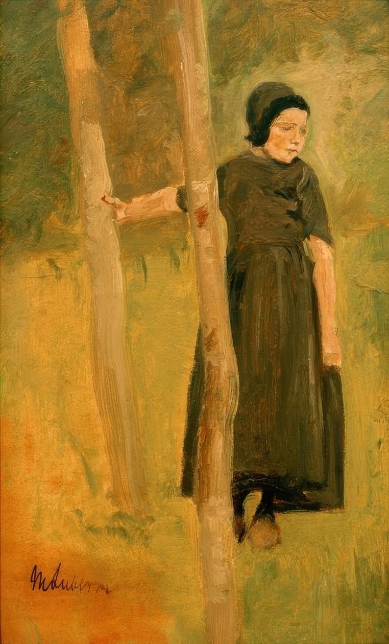 Max Liebermann, criança debaixo de árvores de Max Liebermann