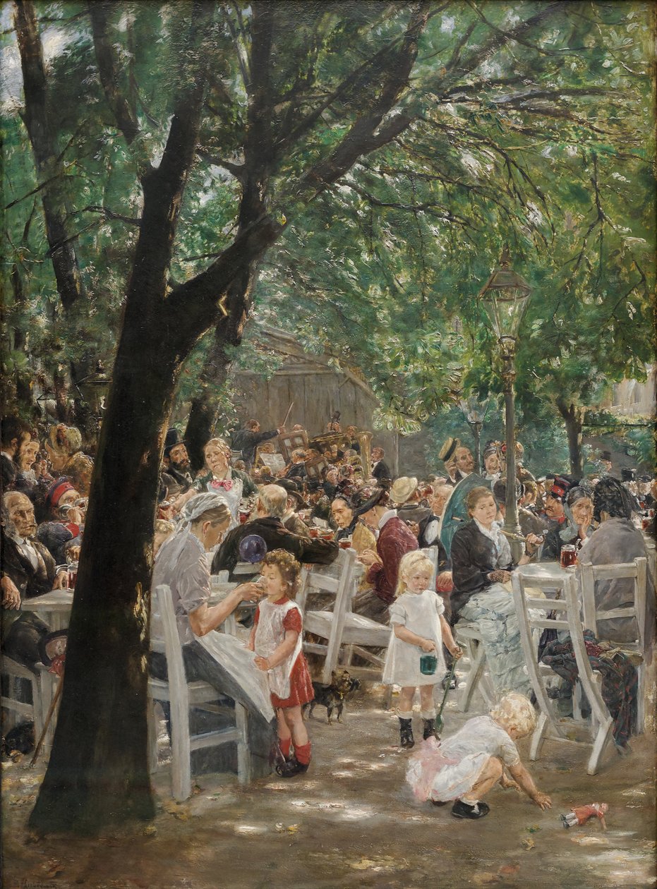 Cervejaria ao ar livre de Munique de Max Liebermann