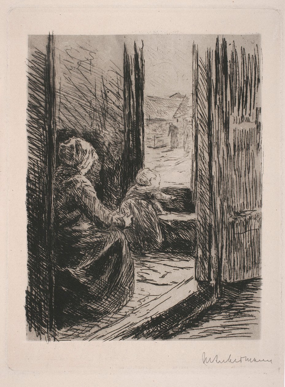 Mãe e filho de Max Liebermann