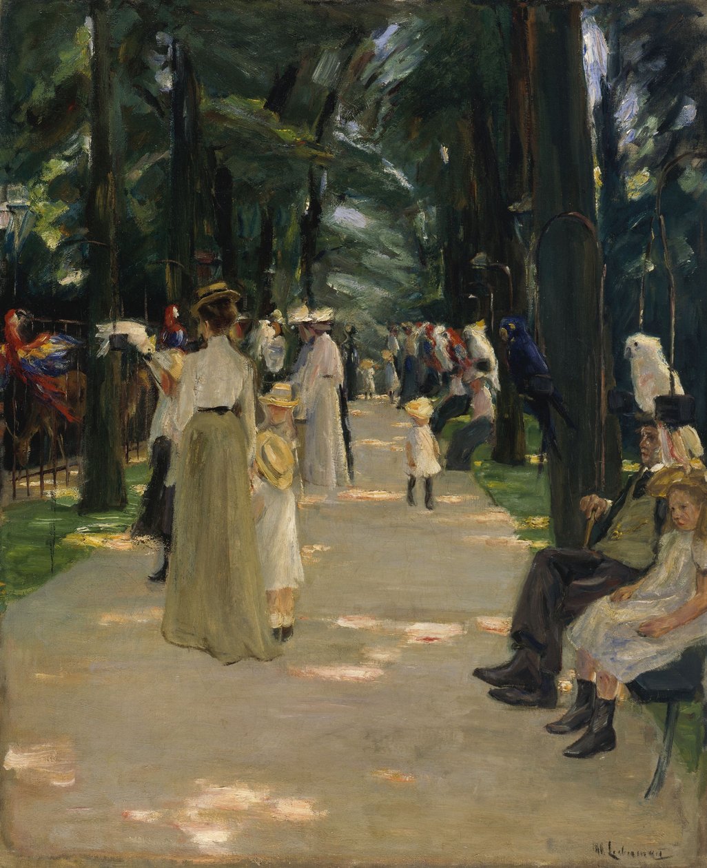 Beco dos papagaios de Max Liebermann