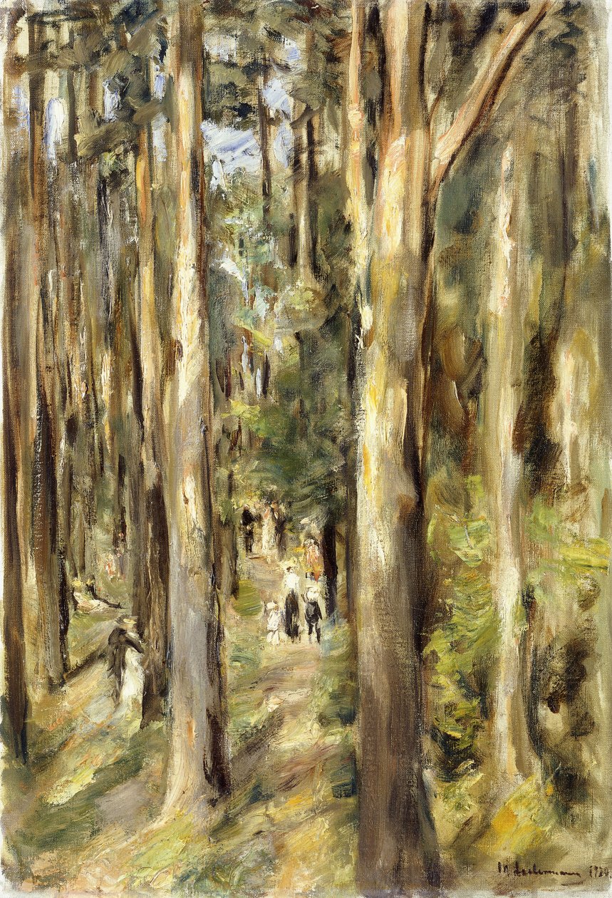 Piquenique na floresta, 1920 de Max Liebermann