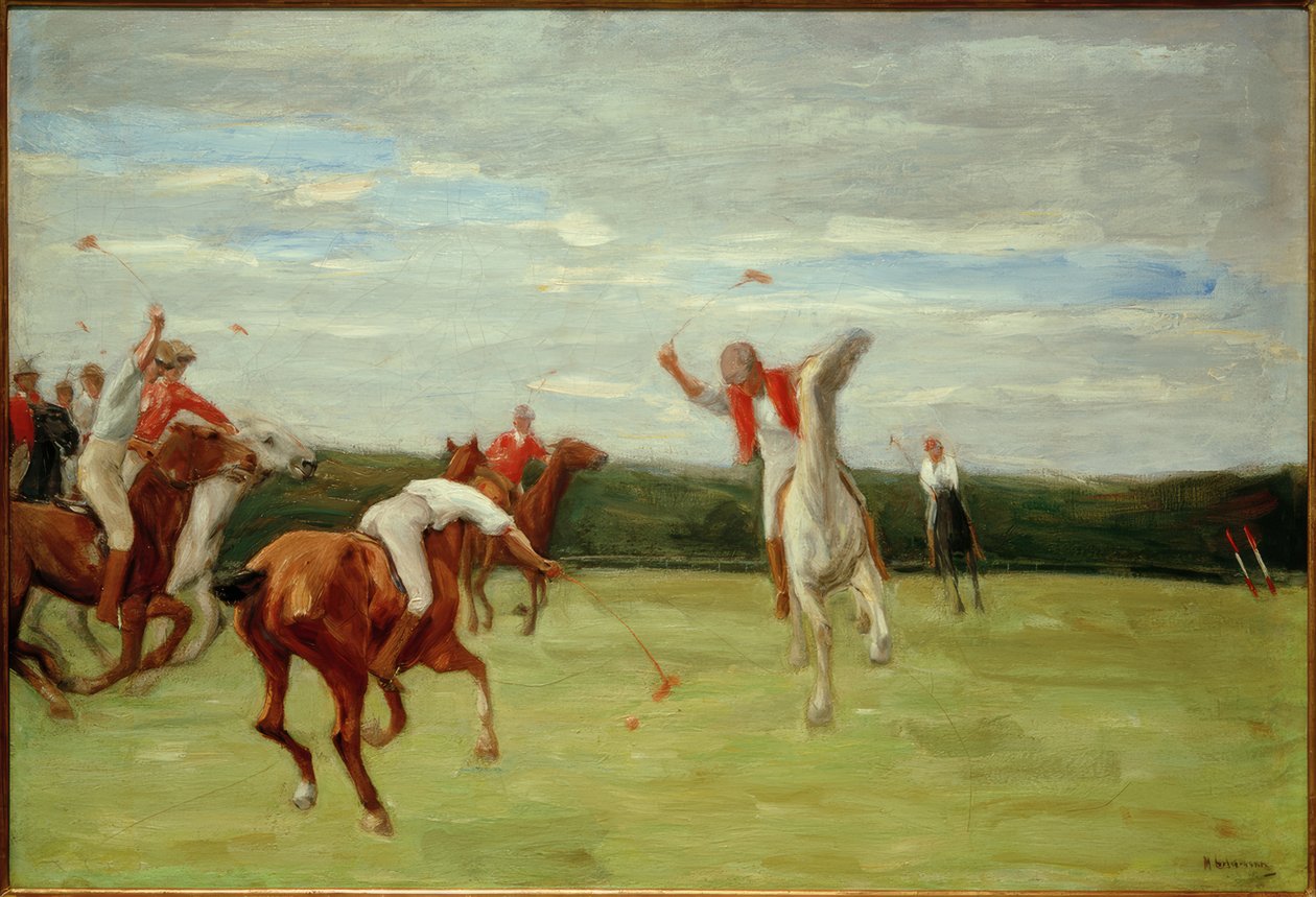Polospieler em Jenischs Park de Max Liebermann