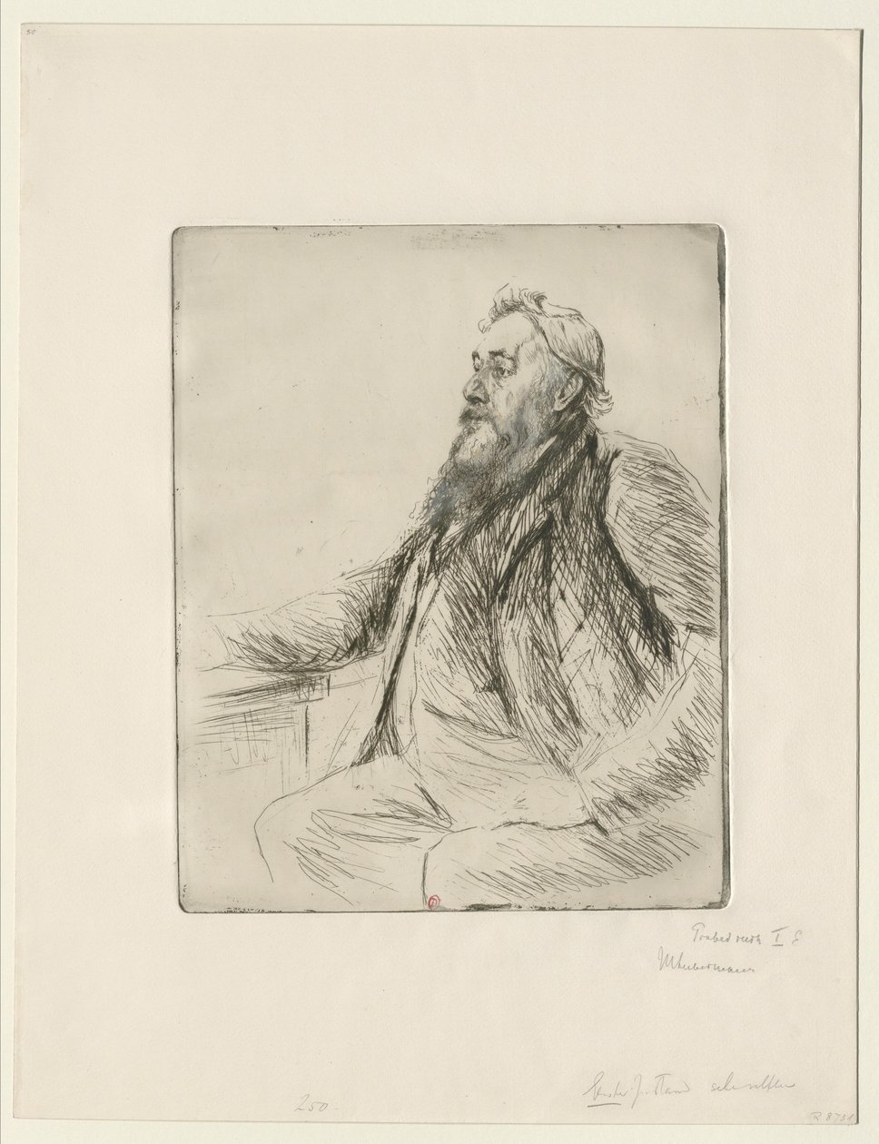Retrato de Justus Brinckmann  Retrato de Justus Brinckmann de Max Liebermann