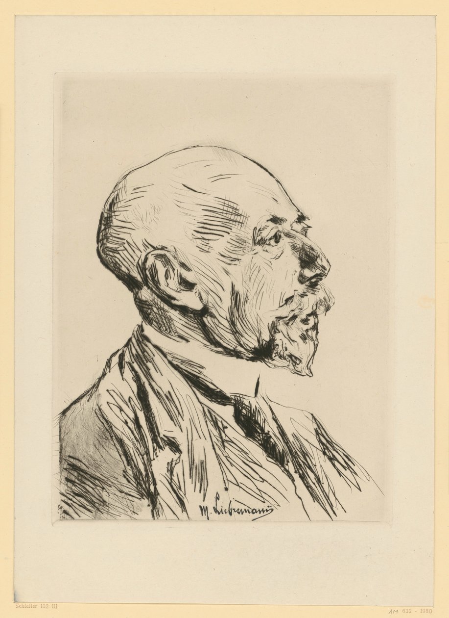 Retrato do professor Adolph Goldschmidt de Max Liebermann