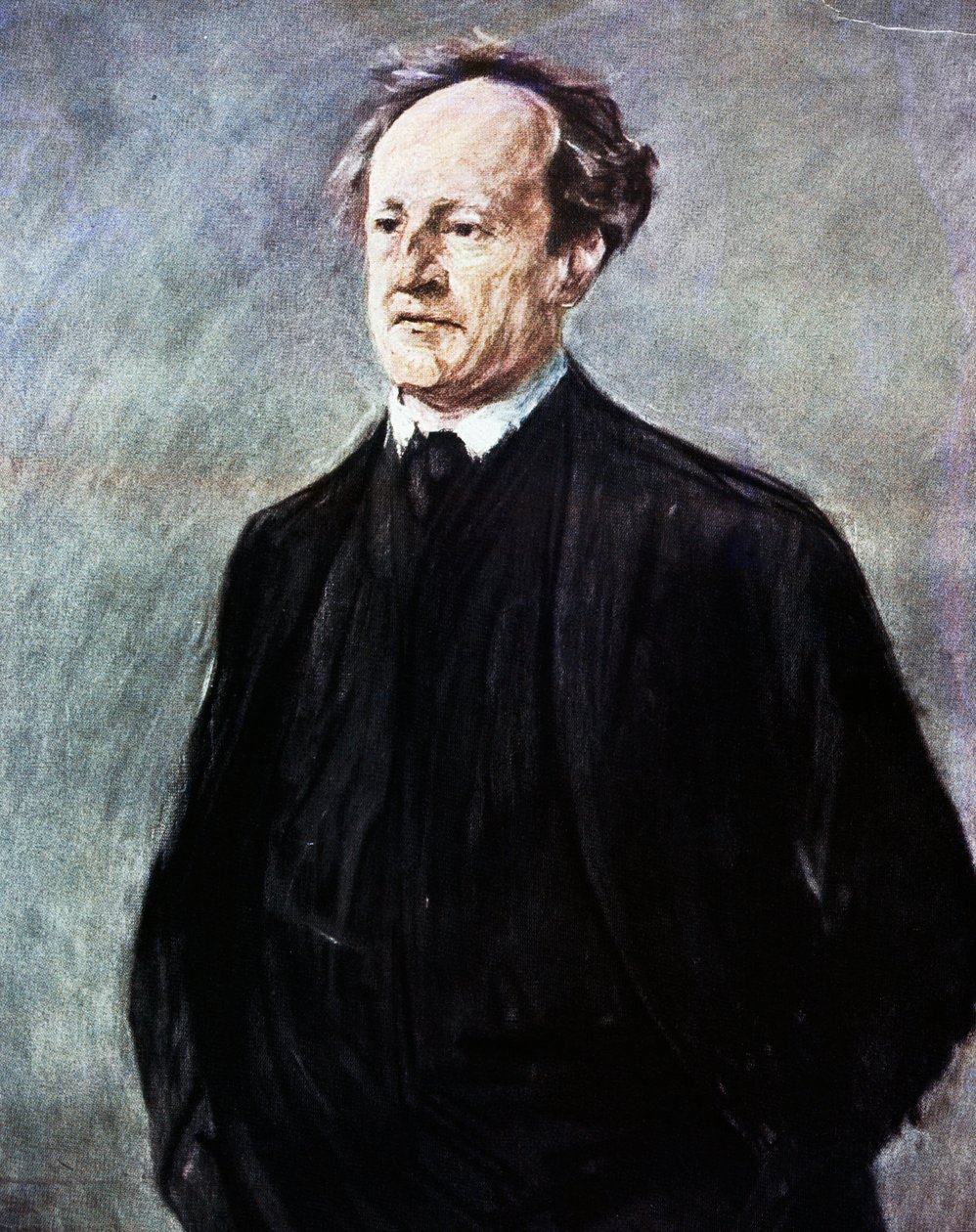Retrato de Gerhart Johann Robert Hauptmann (Obersalzbrunn, hoje Szczawno-Zdroj1862 - Agnetendorf de Max Liebermann