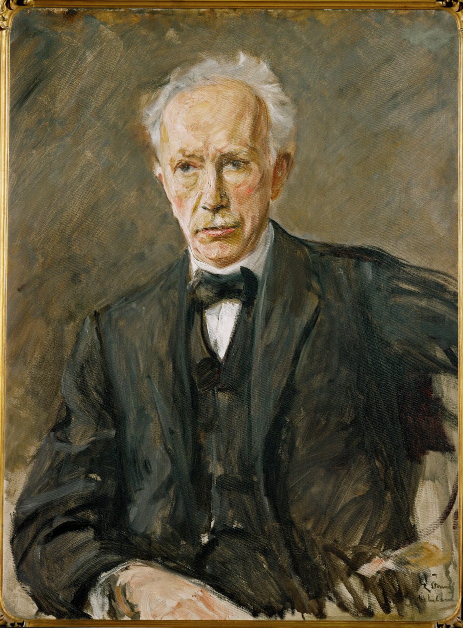 Retrato do compositor Richard Strauss (pintura sobre tela) de Max Liebermann