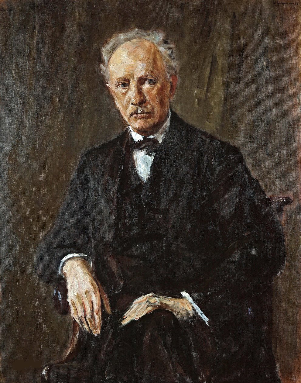 Retrato do compositor Richard Georg Strauss 1864-1949, 1918. de Max Liebermann