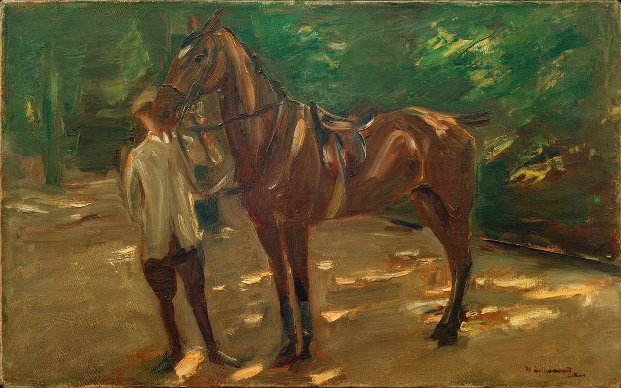 Noivo com cavalo de Max Liebermann