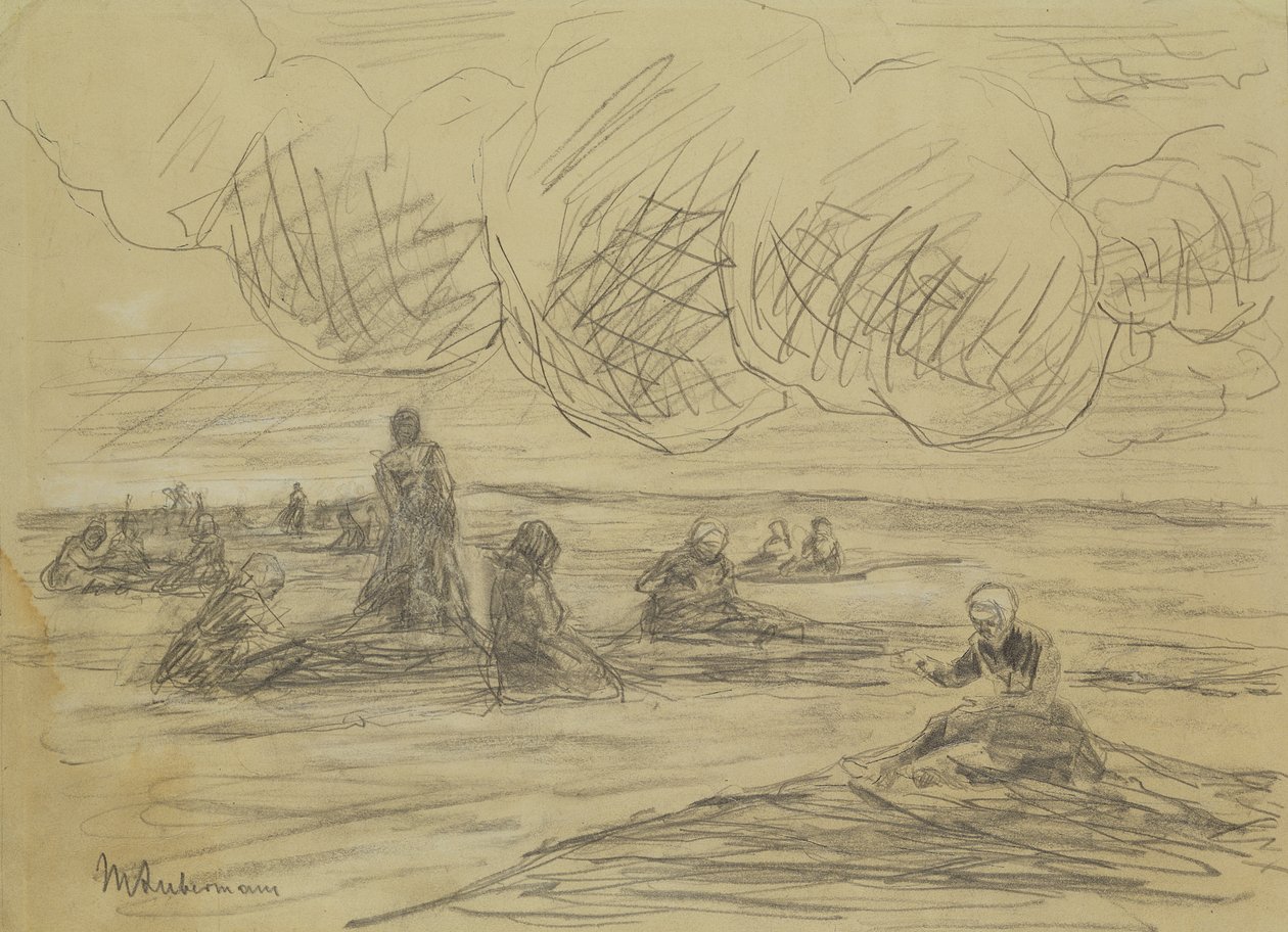 Reparando as redes, 1894 de Max Liebermann