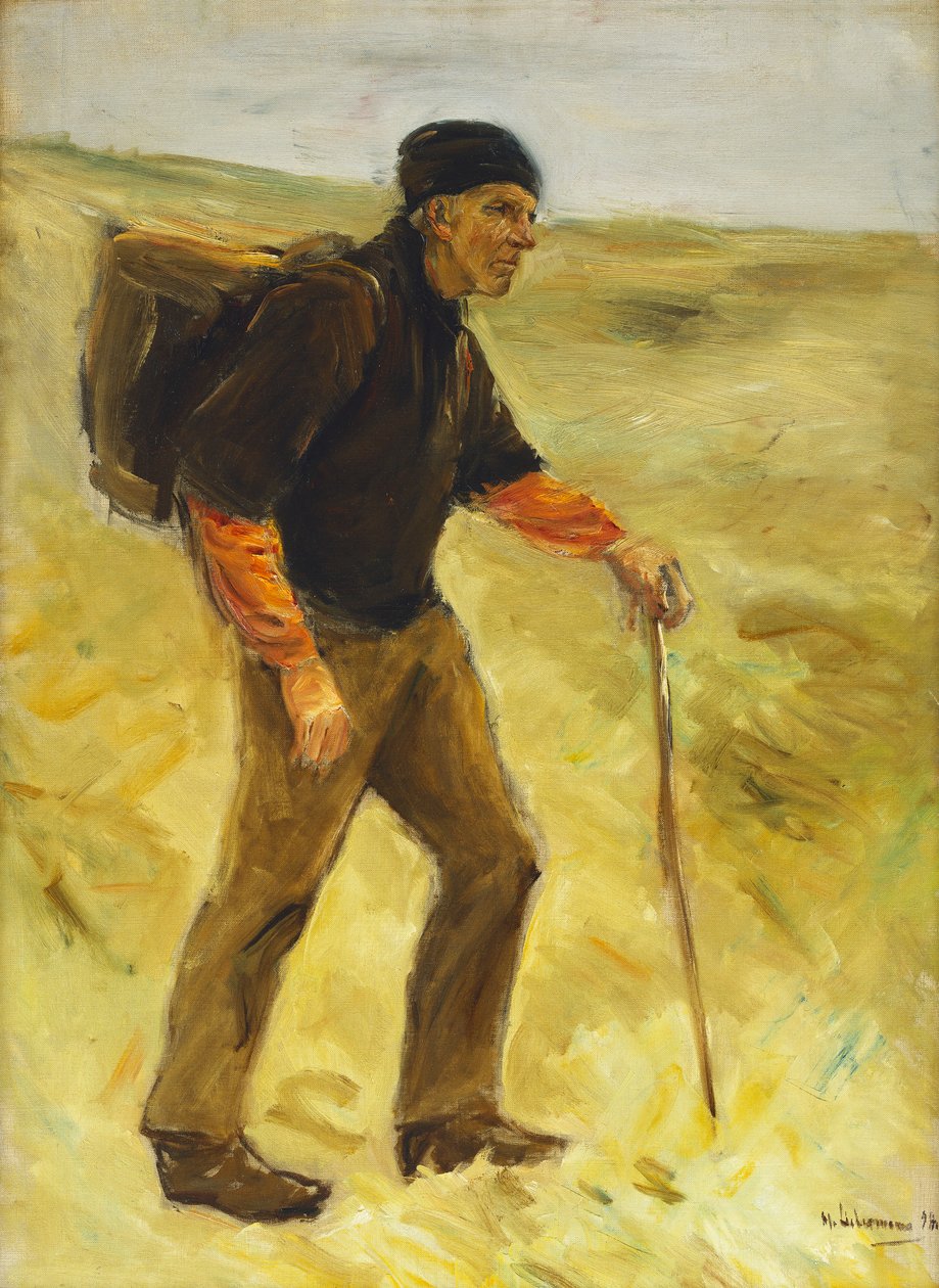 Camponês caminhando de Max Liebermann