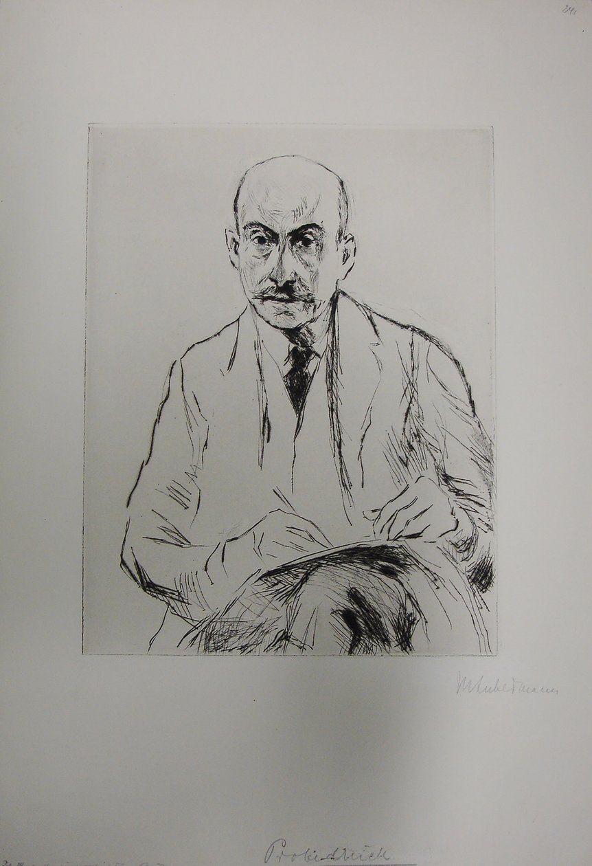 Auto-retrato com 70 anos de idade de Max Liebermann