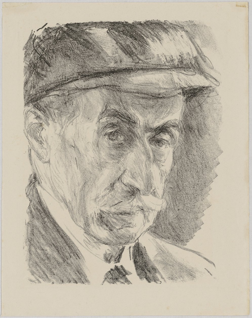 Auto-retrato com boné de Max Liebermann