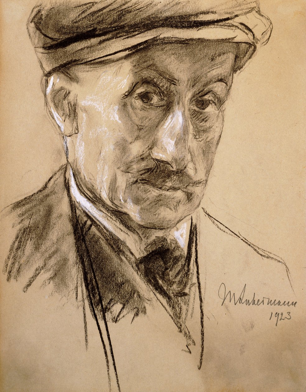 Auto-retrato, 1923 de Max Liebermann