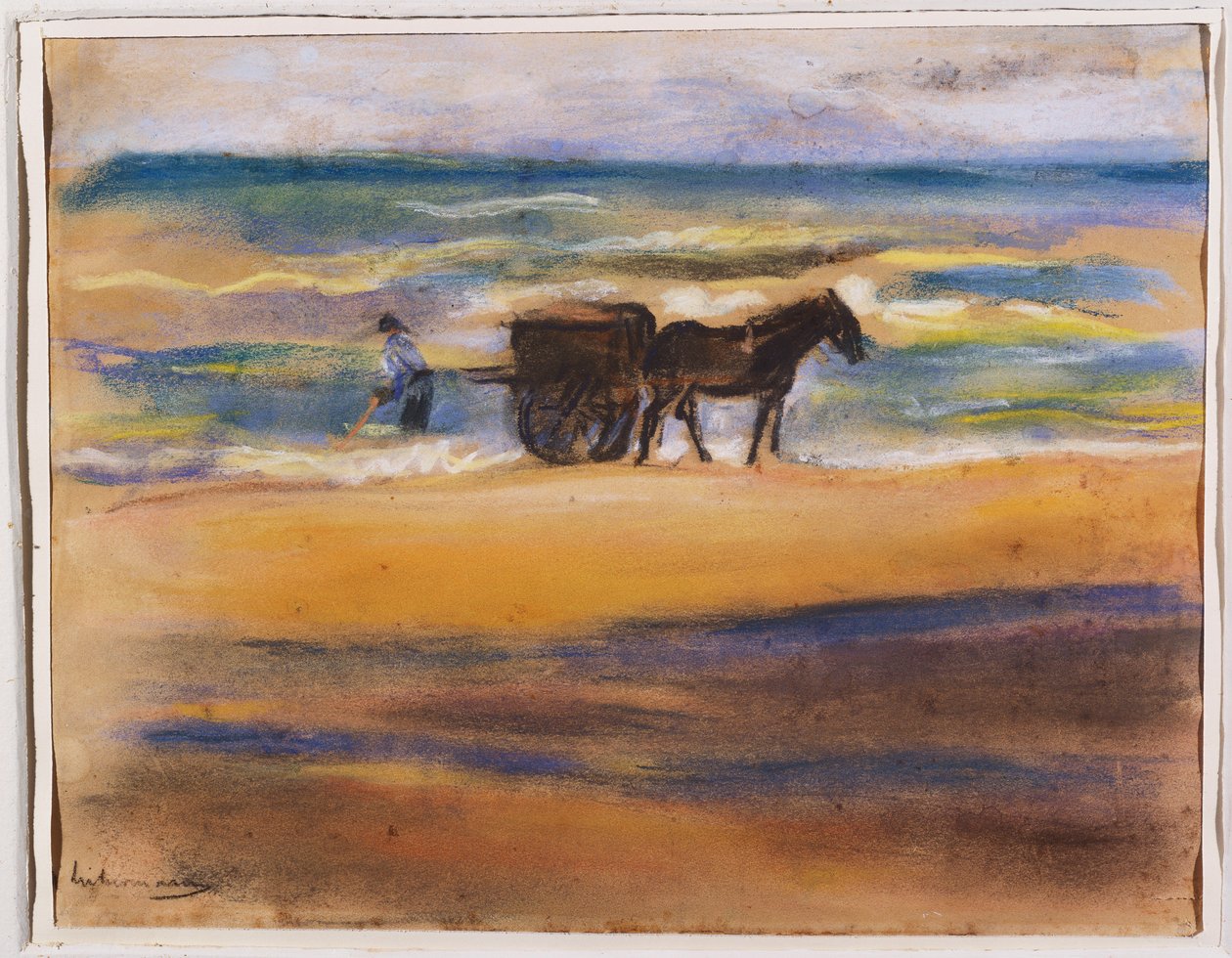 Buscadores de conchas na praia de Max Liebermann