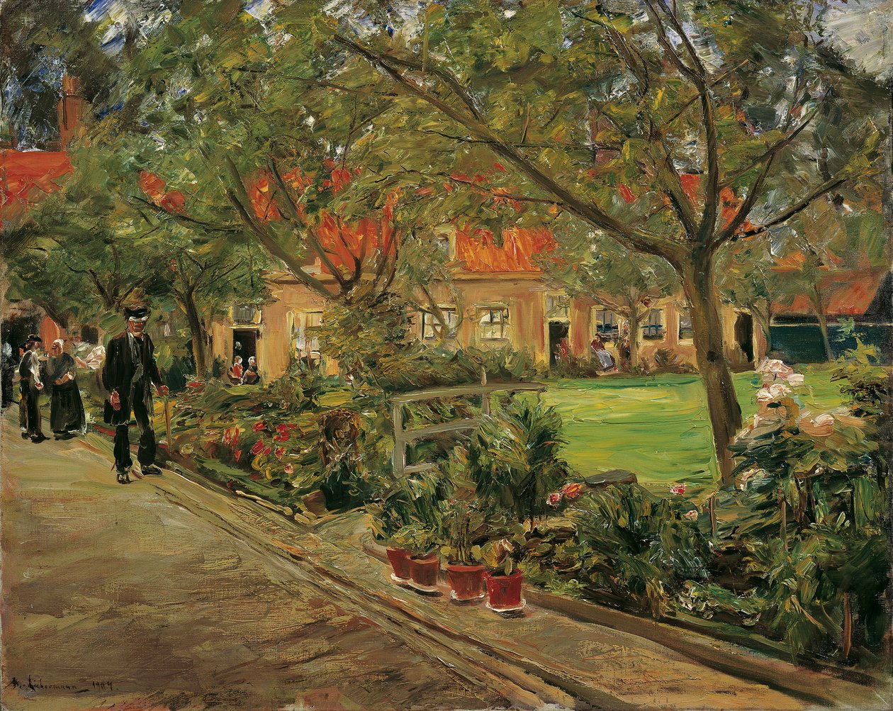 Jardim do hospital em Edam de Max Liebermann