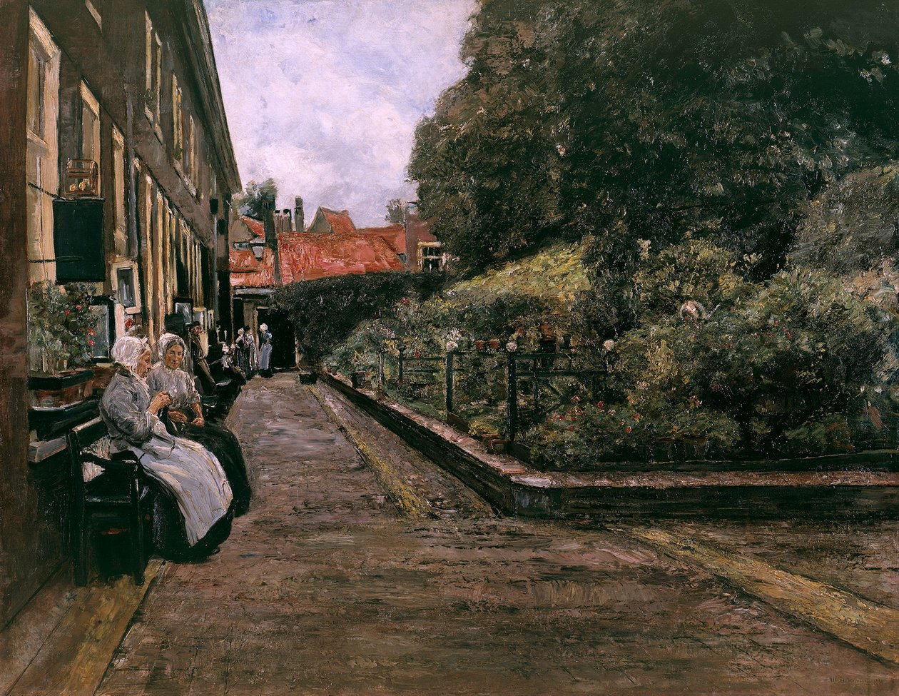 Fundação de Santo Estêvão em Leiden (1.ª versão) de Max Liebermann