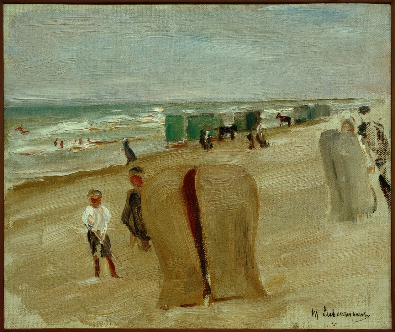 Strandszene em Noordwijk de Max Liebermann
