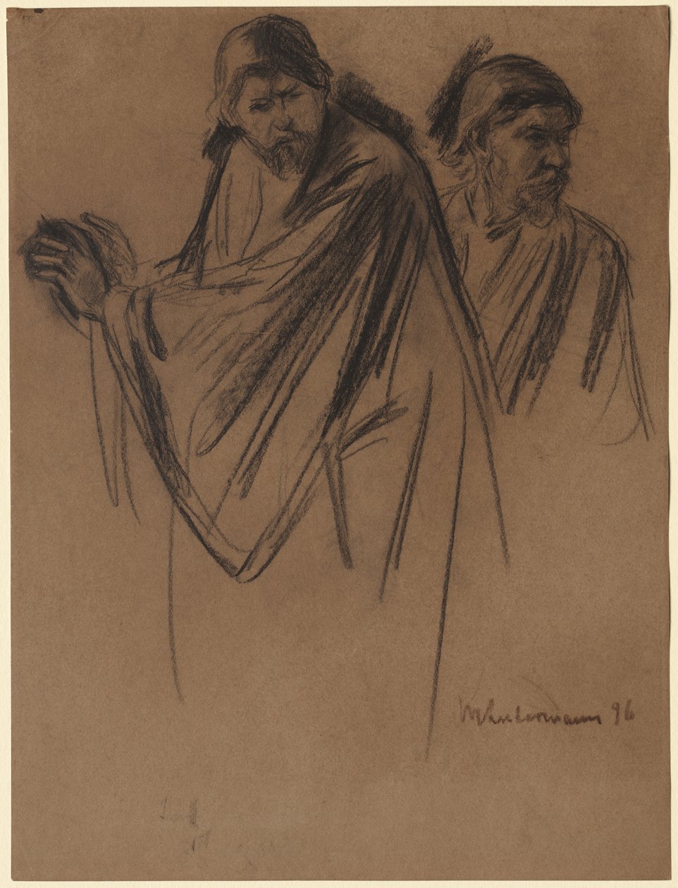 Estudos para São Paulo a caminho de Damasco, 1896. de Max Liebermann