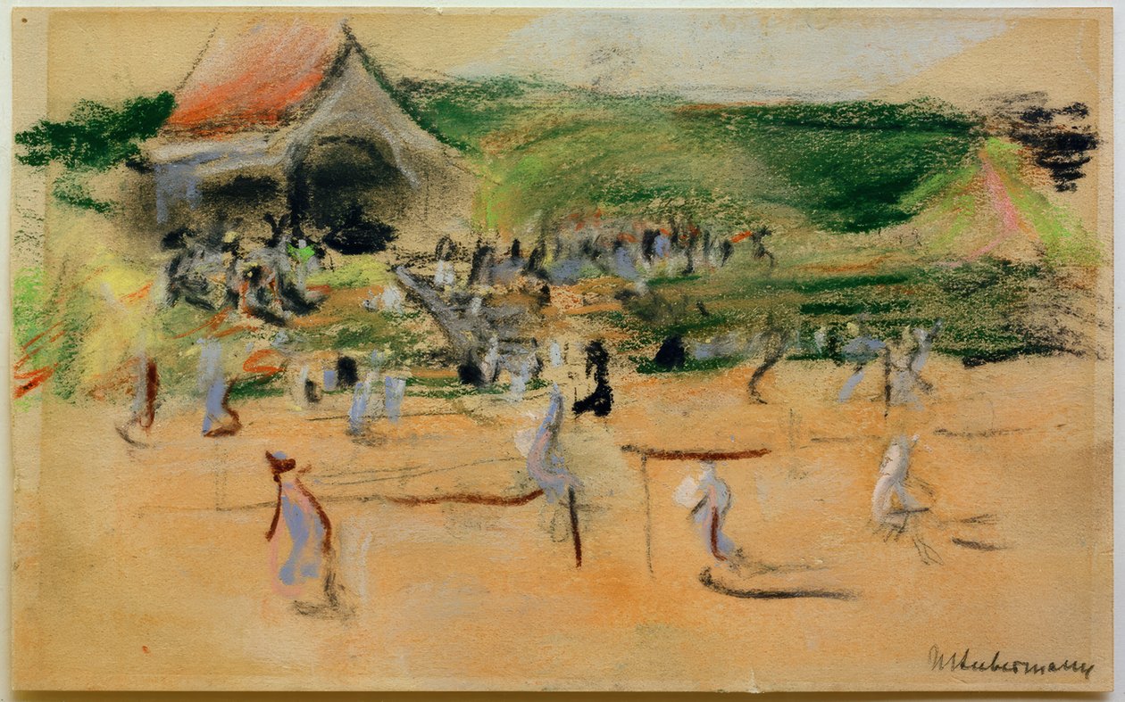 Praça de tênis em Noordwijk de Max Liebermann