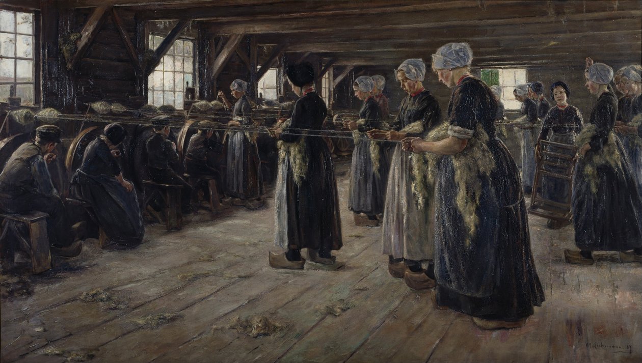 O celeiro de linho em Laren de Max Liebermann